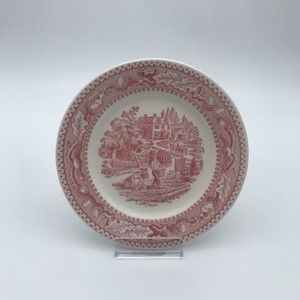 Memory Lane Pink Royal Ironstone Bread Plate
